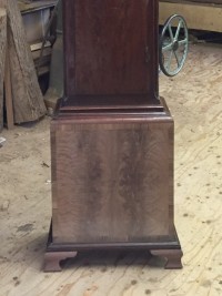 The base and feet are all in place- the clock is now ready for the base to be polished to match the rest of the clock.